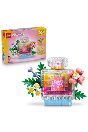 Parfumfles met bloemen 31383