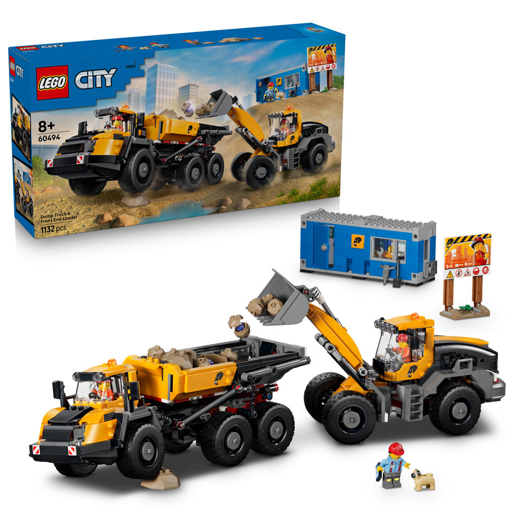 LEGO City Kiepwagen en voorlader 60494