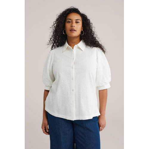 WE Fashion blouse ecru afbeelding