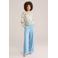 WE Fashion gebloemde blouse ecru