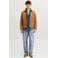 JACK & JONES JEANS INTELLIGENCE straight leg loose fit jeans - light blue denim