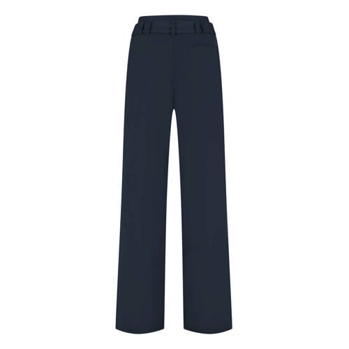 Lady Day wide leg high waist broek donkerblauw afbeelding