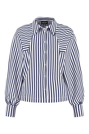 gestreepte blouse donkerblauw