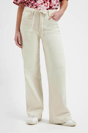 Faith high waist straight leg jeans crème