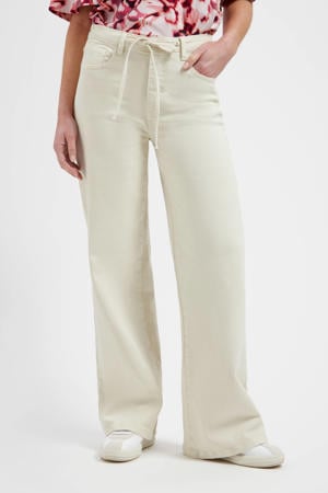 Faith high waist straight leg jeans crème