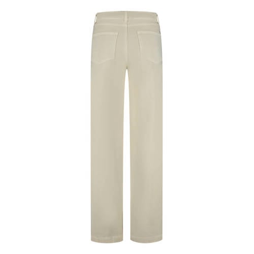 Lady Day Faith high waist straight leg jeans crème afbeelding