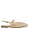 Manfield suède slingback loafers beige