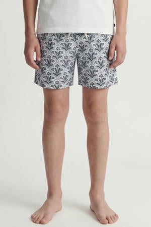 zwemshort wit/blauw