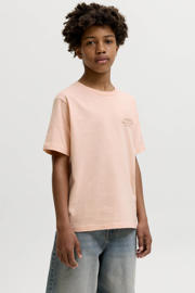 thumbnail: JACK & JONES JUNIOR T-shirt met backprint oranje