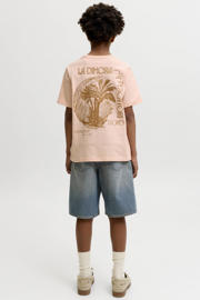 thumbnail: JACK & JONES JUNIOR T-shirt met backprint oranje