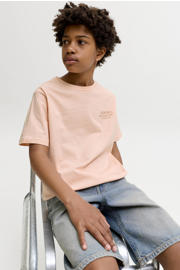 thumbnail: JACK & JONES JUNIOR T-shirt met backprint oranje