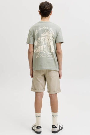 T-shirt met backprint groen