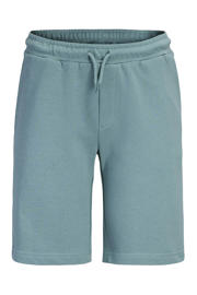 thumbnail: Groene jongens JACK & JONES JUNIOR regular sweatshort met elastische tailleband met koord en tekst print