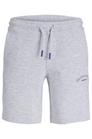 thumbnail: Witte jongens JACK & JONES JUNIOR regular sweatshort met elastische tailleband met koord en tekst print