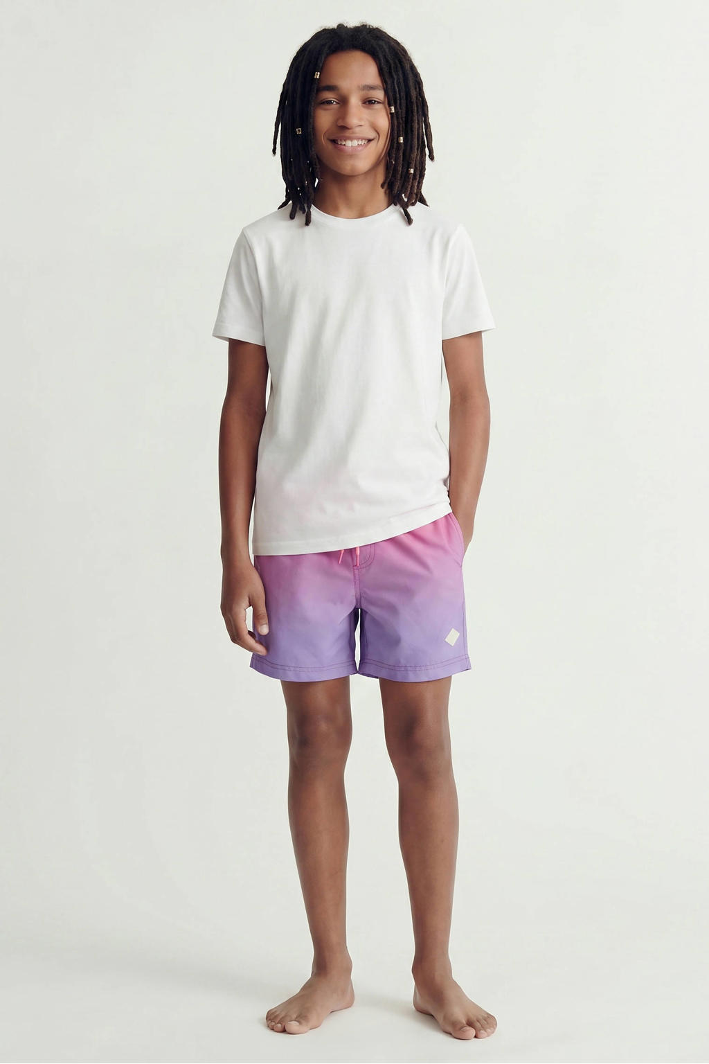 JACK & JONES JUNIOR zwemshort roze/paars