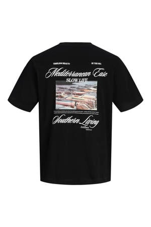T-shirt met backprint zwart