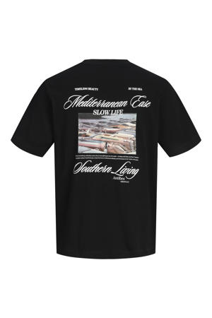 T-shirt met backprint zwart