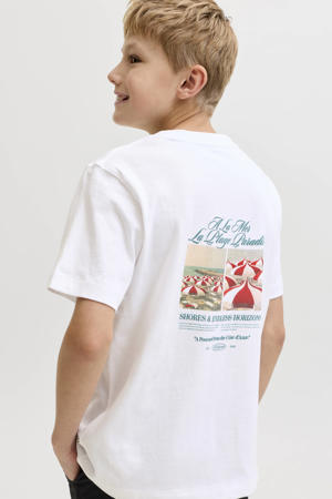 T-shirt met backprint wit