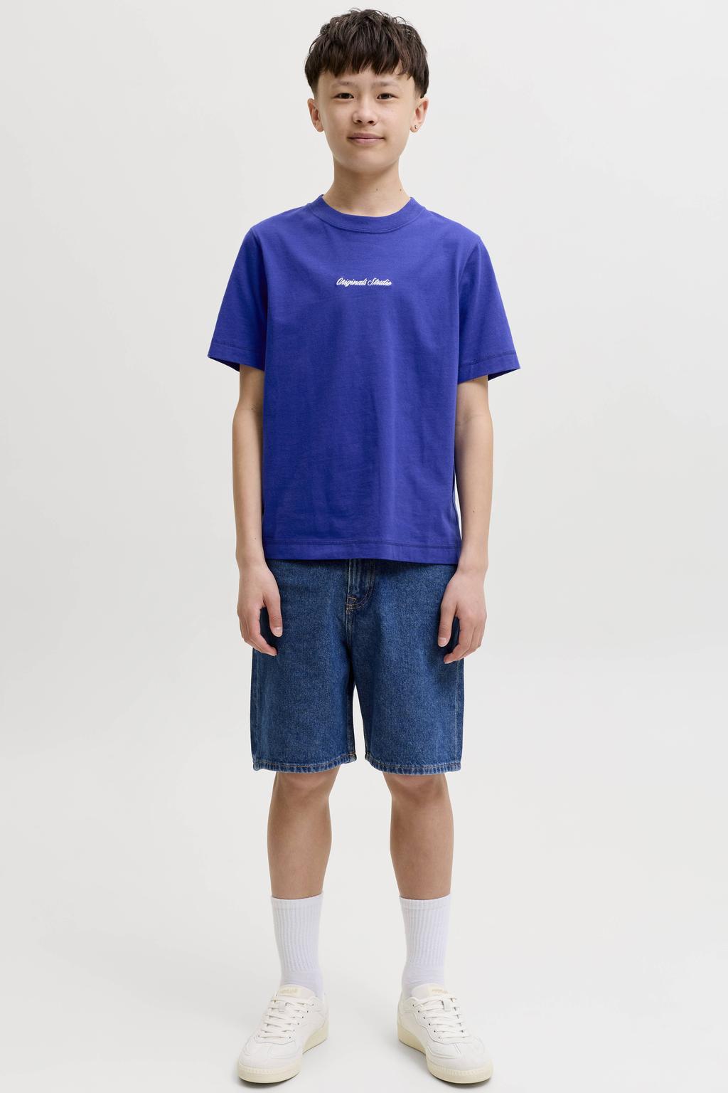 JACK & JONES JUNIOR T-shirt hardblauw