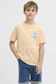 thumbnail: JJ REBEL JUNIOR T-shirt met backprint oranje