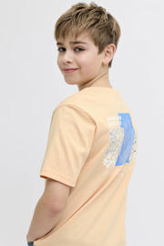 thumbnail: JJ REBEL JUNIOR T-shirt met backprint oranje