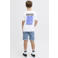 JJ REBEL JUNIOR T-shirt met backprint wit