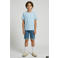 JJ REBEL JUNIOR T-shirt met backprint lichtblauw
