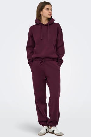 relaxed regular waist sweatpants donkerpaars