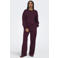 ONLY wide leg regular waist sweatpants donkerpaars