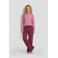 Anytime fleece wide leg joggingbroek bordeaux