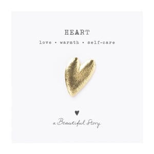 gold plated broche Heart