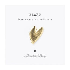 gold plated broche Heart