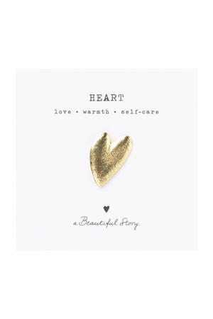 gold plated broche Heart