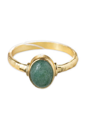 gold plated ring Certain Aventurijn