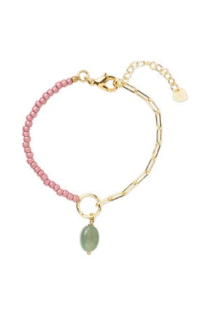 gold plated armband Rise Aventurijn