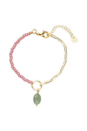 gold plated armband Rise Aventurijn