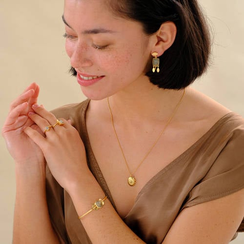 A Beautiful Story ketting Oval Locket goudkleurig afbeelding
