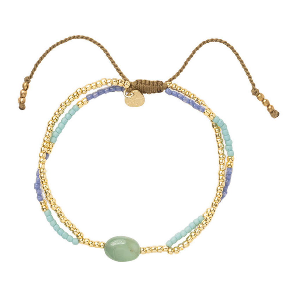 A Beautiful Story armband Shining Aventurijn