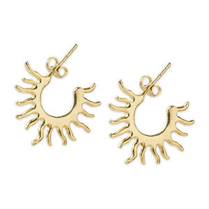 gold plated oorbellen Fierce