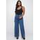 Fox Factor DENVER Shore Blue high waist wide leg jeans medium blue denim