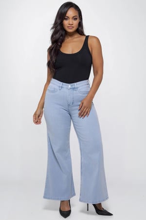 BELL Angel Blue high waist flared jeans light blue denim