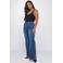 Fox Factor BELL City Blue high waist wide leg jeans medium blue denim