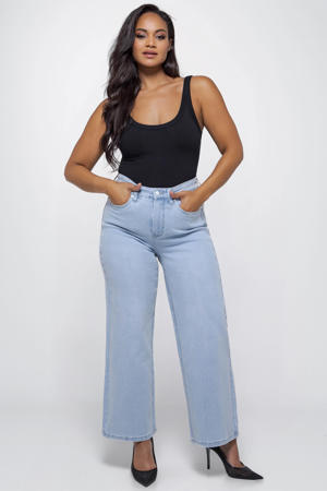 DIXI Vintage Blue high waist straight leg jeans light blue denim
