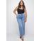 Fox Factor DIXI Ruby Blue high waist straight leg jeans light blue denim