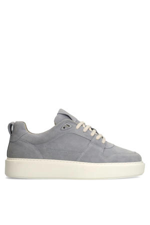 suède sneakers lichtblauw