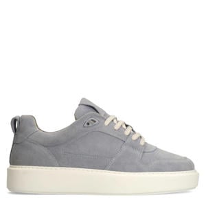 suède sneakers lichtblauw