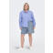 ONLY CARMAKOMA high waist casual short lichtblauw