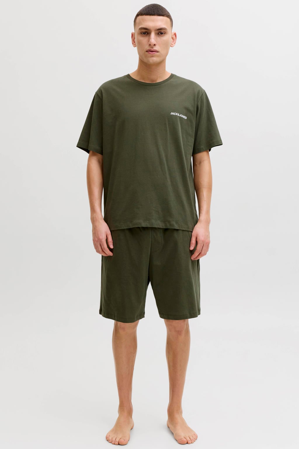 JACK & JONES shortama JACEVEREST olijfgroen
