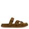 Manfield suède slippers cognac