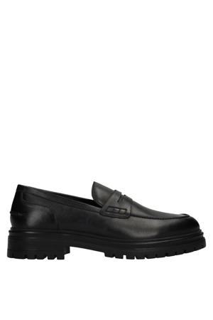 leren loafers zwart